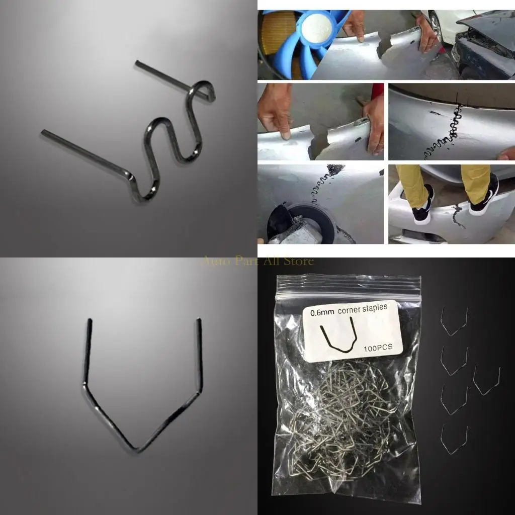 

J0MA 100Pcs for Staples Bumper for Fender Fairing Weld Plastic Repair For Kayak Car Body Repair Tools Bumper Cracks D