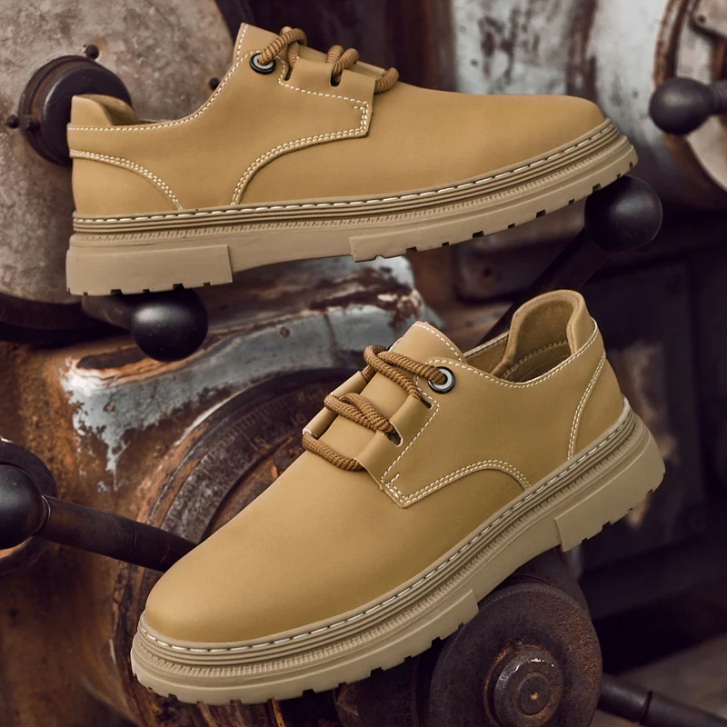 Modemerk Heren Hoogwaardige Werkkleding Schoenen Trendy Retro Heren Oxford Schoenen Nieuwe Lederen Vrijetijdsschoenen Groot Formaat: 37-47