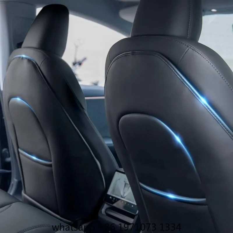 Waterproof Rear Seat Anti-Kick Pad for  M 3 Highland 2024 Model Y 2017-2024 Child Feet Kick Mats Seat Cover Protection