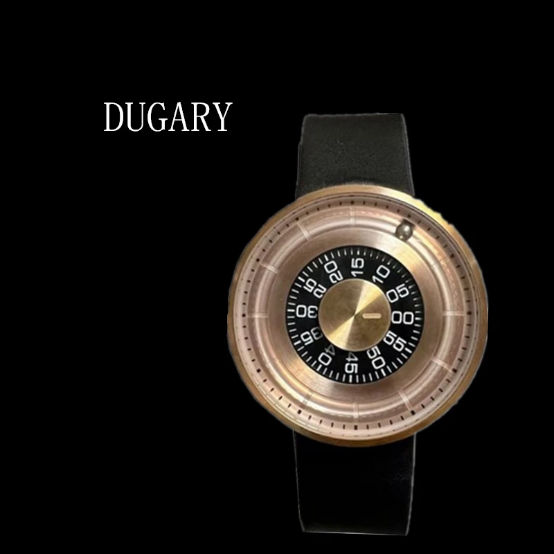 DUGARY Fashion quartz watch waterproof for Men personality Large watch dial round Wristwatch original classic Relogio Masculino