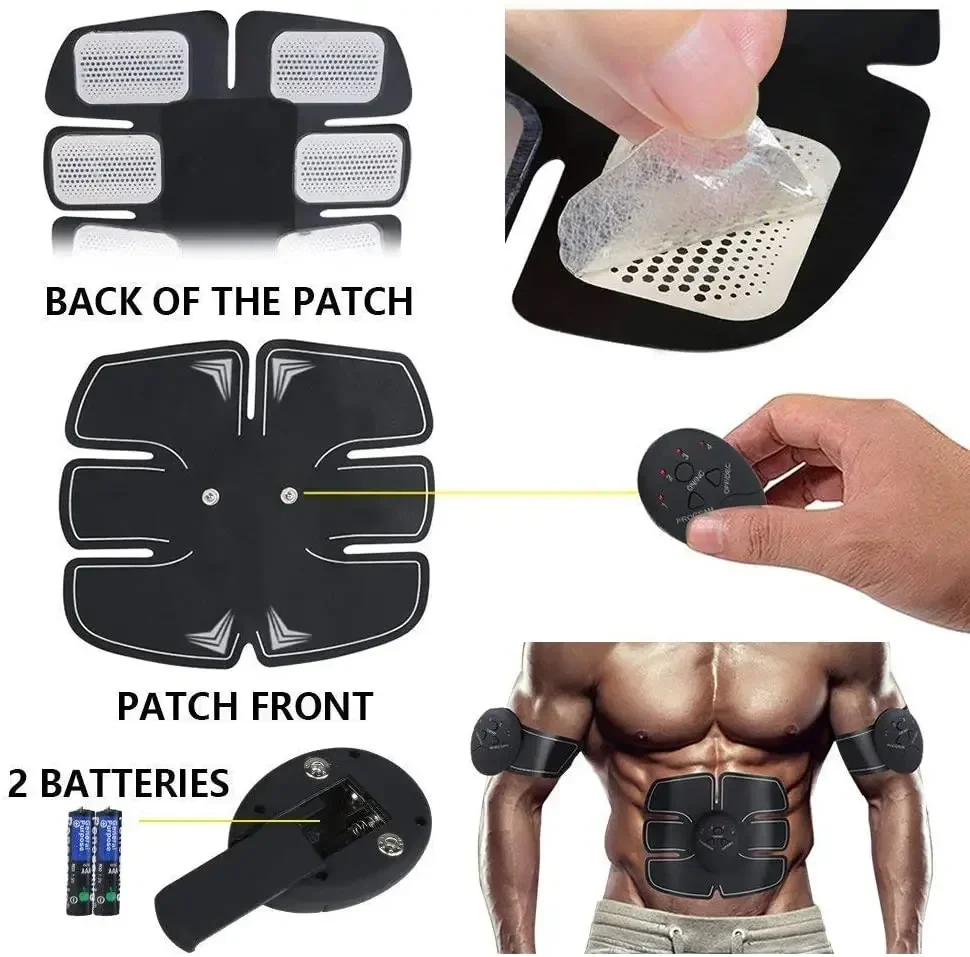 Body Fitness EMS Trainer ABS Muscle Stimulator, Weight Loss Abdominal Trainers for Abdomen/Arm/Leg Training Men and Women