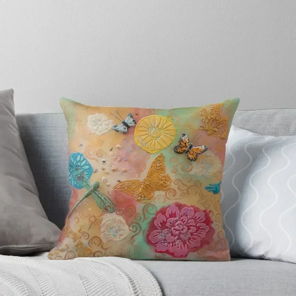 

Magical Garden of Metamorphosis Throw Pillow Pillowcases Cushion Covers Sofa Christmas Covers anime girl pillow