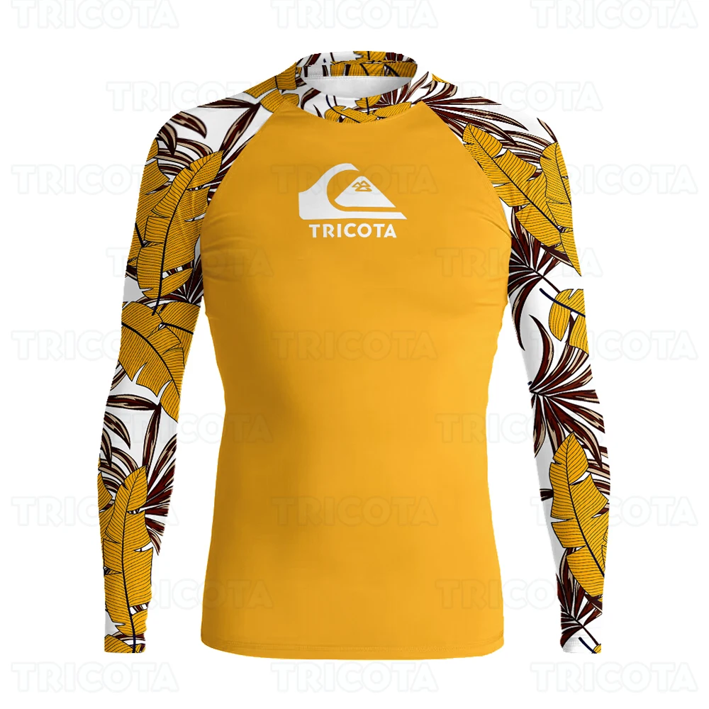 Men UV Protect Swimwear Camouflage Long Sleeve Swimsuit Rashguard Surfing Tights Rash Guard Surf Shirt Quick Dry Swim Clothes