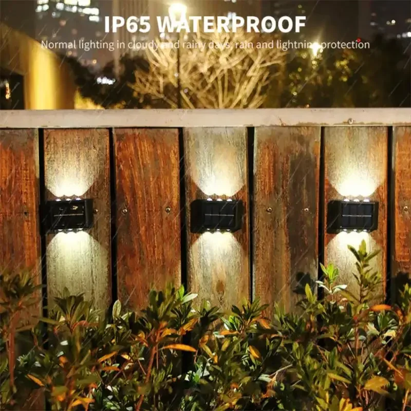 Smart Solar LED Outdoor Light Waterproof Garden Decor Lamps For Garden Outdoor Solar Lamp Balcony Courtyard Street Wall Light