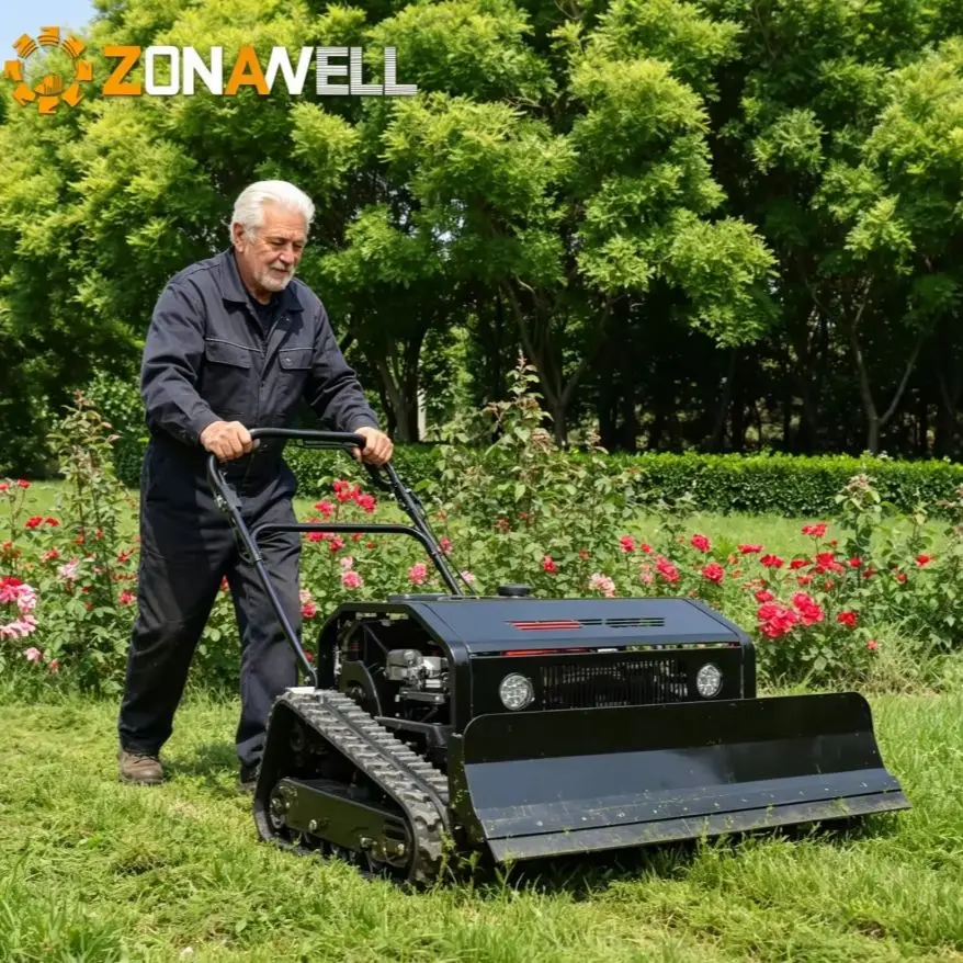 

Low Noise Compact Robot Lawn Mower Lightweight Remote Control Mower CE Certified for Household Garden