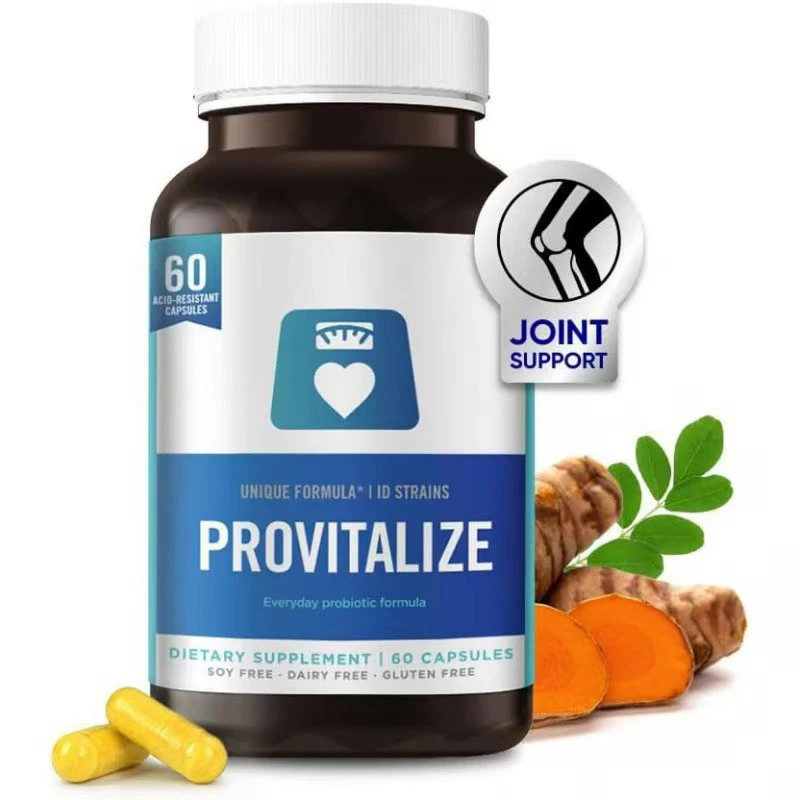 Provitalize Probiotics for Women with Turmeric Curcumin Supports Digestive Health, Menopause Balance, Joint Relief 60 Capsules