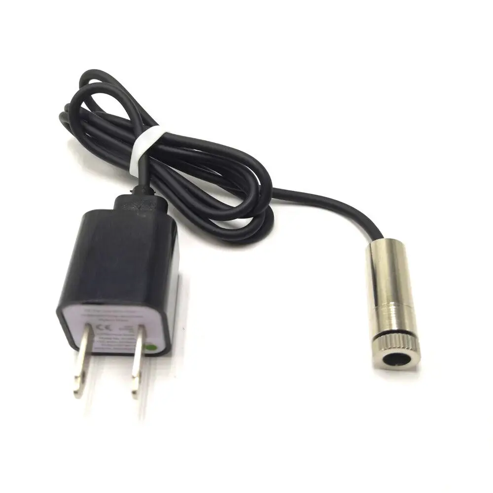 IR Laser 980nm 30mW Dot Infrared Diode Module Focusable Lens w/USB Power Adapter