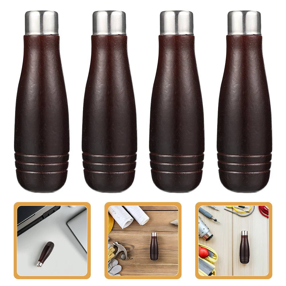 

4Pcs Wood File Handles Metal Collar Ergonomic Replacement Tool Handles for Hand Operated Files Woodworking Carpenter Hand Tool