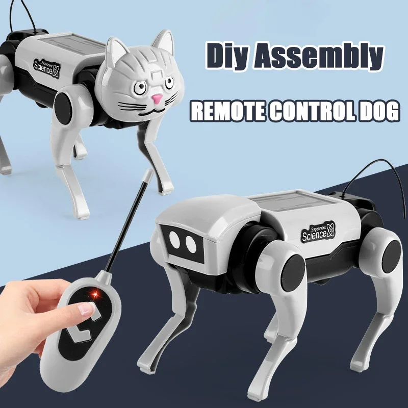 Diy Montage Rc Roboter Bionic Fernbedienung Mechanische Hund Stamm Lehre Puzzle Pädagogisches Spielzeug Kunststoff Modell Kinder Jungen Geschenk