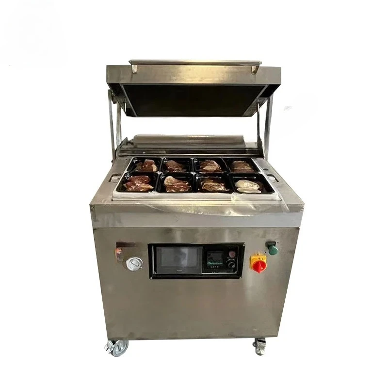 Vacuum Packaging Machine Vegetable Preservation Skin Packaging Machine Seafood Steak Foie Gras Vacuum Film Packaging Machine