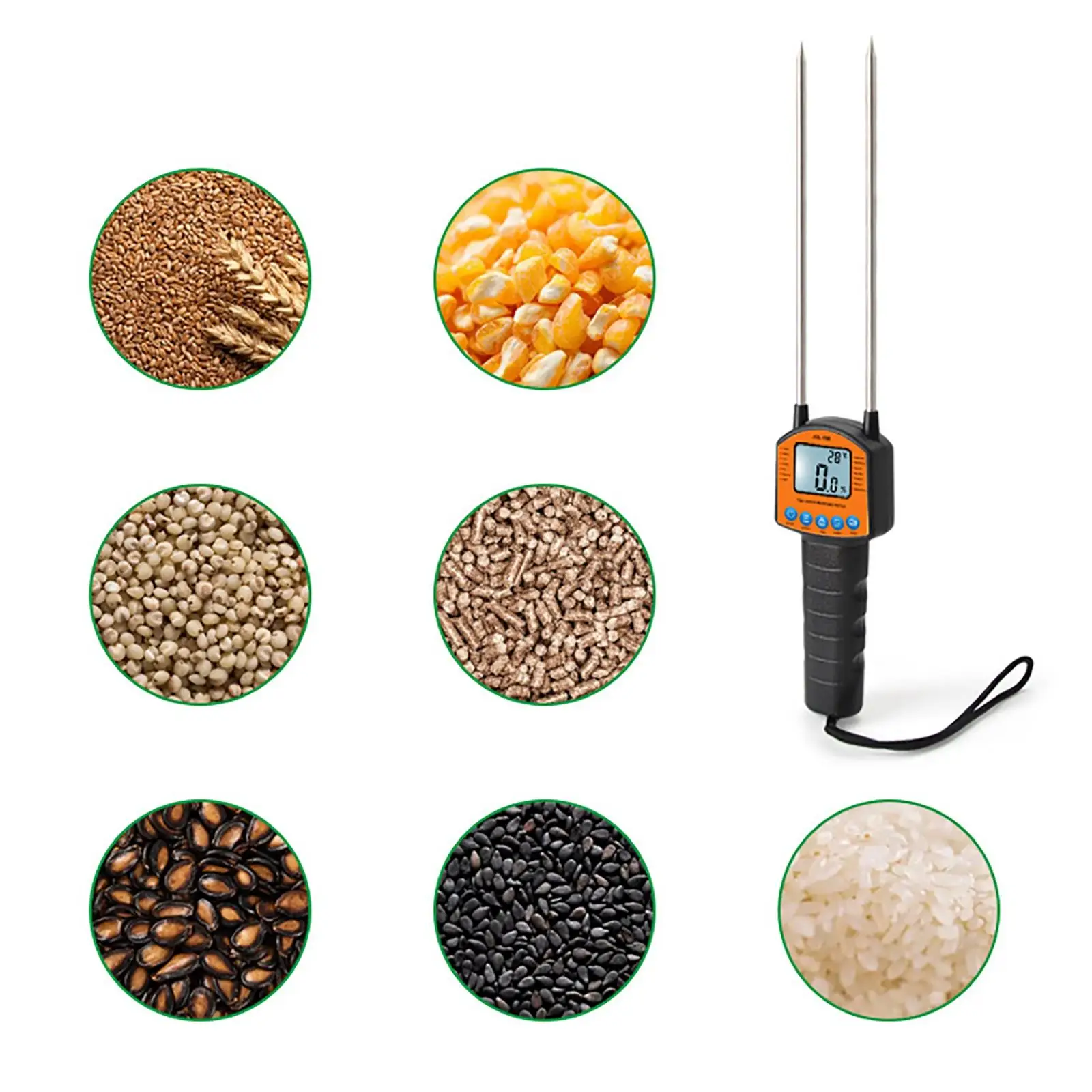 

Digital Grain Moisture Sensor Voice Broadcast Function for