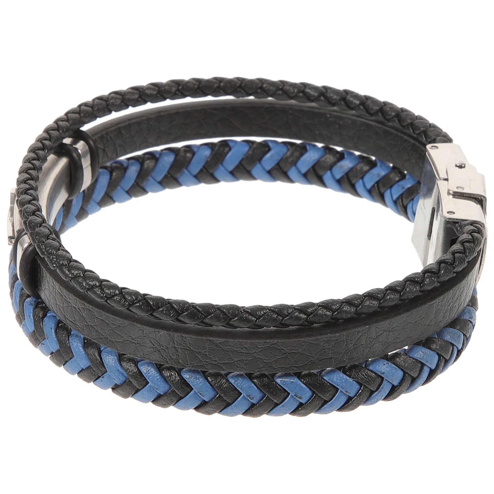 

1pc Stainless Steel Cross Bracelet Men Wrist Chain Bangles Durable Safe Birthday Gifts Party Daily Life Outfit