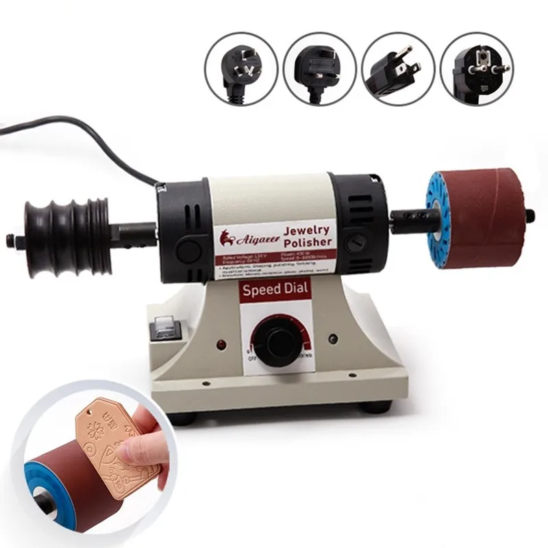 

Полировщик кромок кожи 220 В/110 В - мини-настольный шлифовальный станок для кожи растительного дубления, ручной инструмент для полировки для мастерской поделок