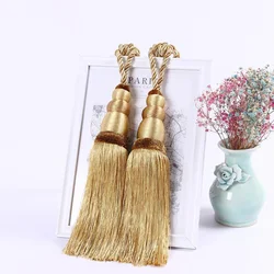 2Pcs Tassel Curtain Tiebacks Curtain Holder Buckle Rope Room Accessories Tassel Fringe Curtain Tie Backs Holdbacks Home Decor
