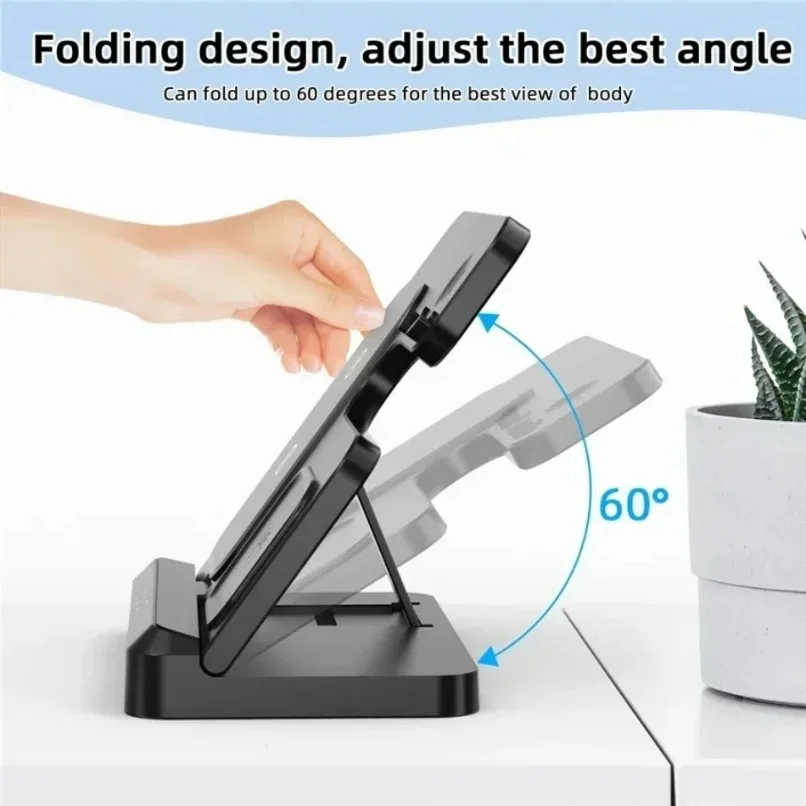 3 in 1 Wireless Charger Station Fast Charging Dock Stand For Samsung S25 Note Galaxy Watch 7 Active 2/1 Buds Earbuds Home Office view 4