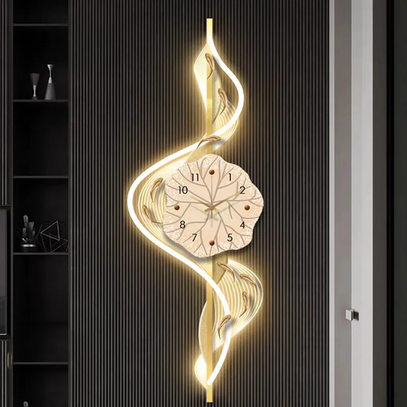 

Aesthetic Xenomorph Wall Watch Chinese Style Fashio Design Creative Romantic Clock Wall Interior Silent Horloge Home Decoration