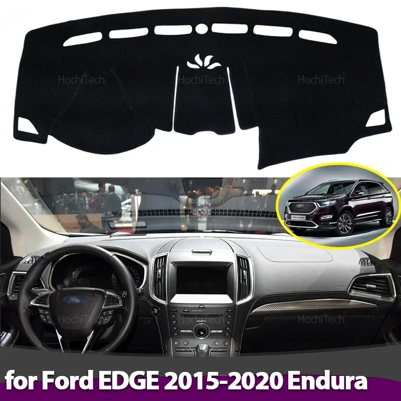 Cubierta antideslizante para salpicadero, almohadilla protectora, accesorios para coche, alfombra parasol para Ford EDGE 2015 2016 2017 2018 2019 2020 Endura