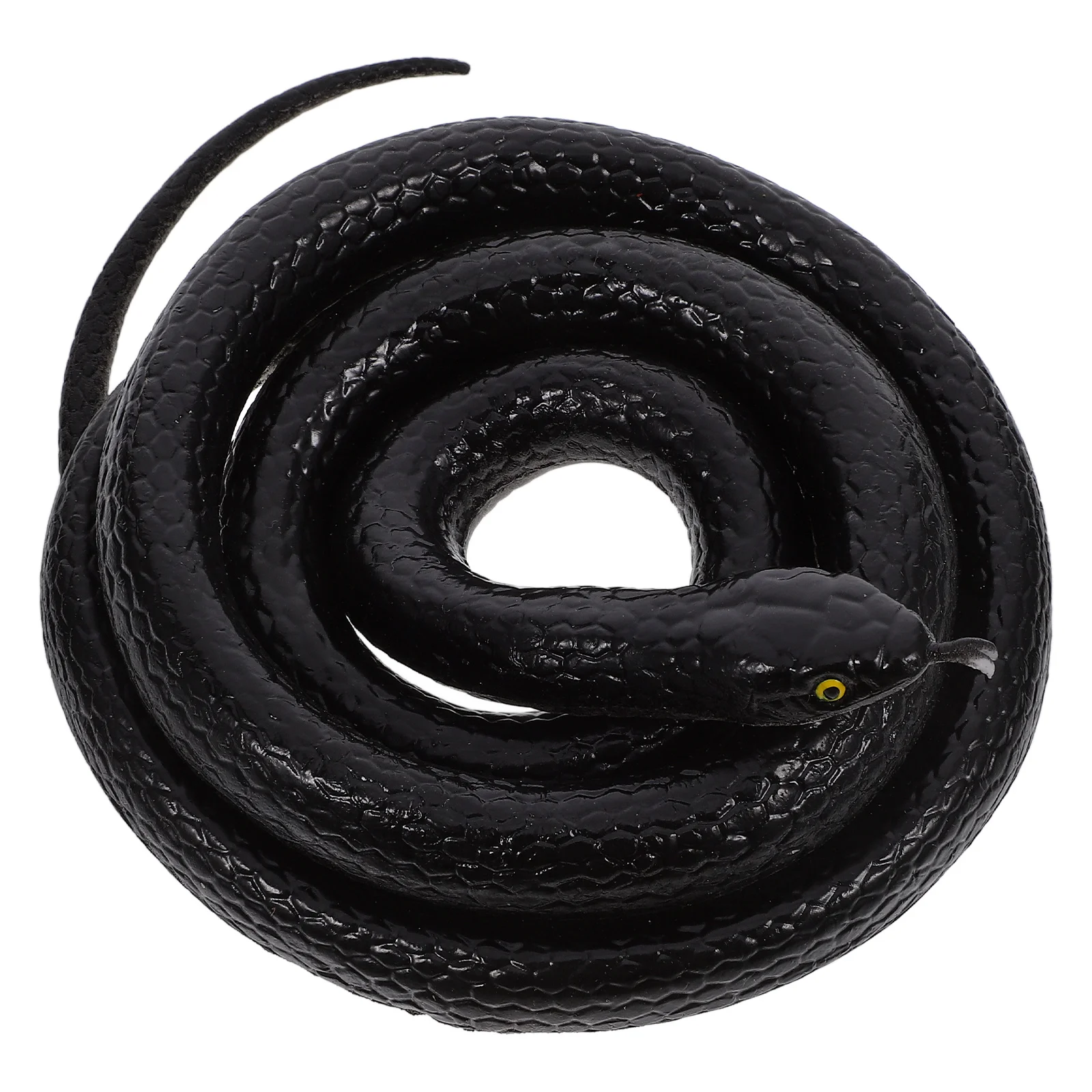 Mini Plush Animals Imitation Snake Toy Tricky Props Model Haunted House Figure Black Small Figurines Mother