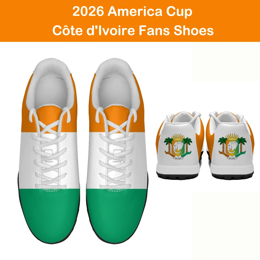 2026 America Cup Custom Print Fans Soccer Shoes Football sneakers Morroco, Senegal, Algeria, Egypt Africa Country Flag Designs view 5