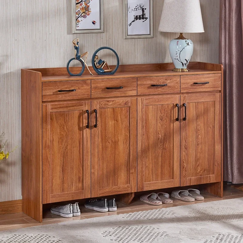 c9.21-Zl Chinese Style Shoe Cabinet Hall Cabinet Large Capacity Locker Multi-Layer Assembly