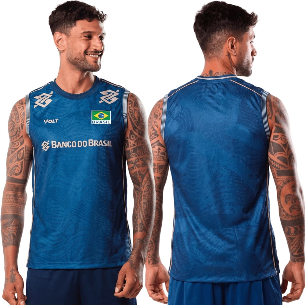 Brazil 2026 Volleyball Sleeveless Jersey Quick Dry Breathable Training Tank Top Unisex Athletic Workout Vest Family Matching