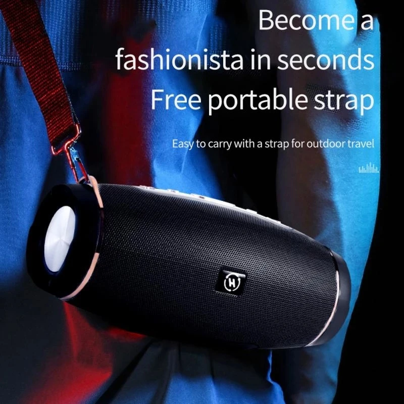 High Power Wireless Tragbare Caixa De Som Bluetooth Lautsprecher Subwoofer Musik Sound Box Blutooth Für Leistungsstarke Hand Freies Radio FM