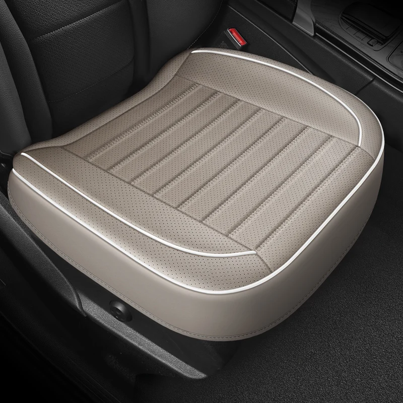 1Pcs PU Leather Car Universal Seat Cover Interior Auto Seat Kits Cushion Four Seasons Protector Mat Front Rear Rows Akcesoria