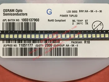 100pcs/OSRAM LCBE6SG Patch 3528 Four Leg 3 Positive 1 Negative Common Yin Ice Blue Car LED Lamp Beads Imported