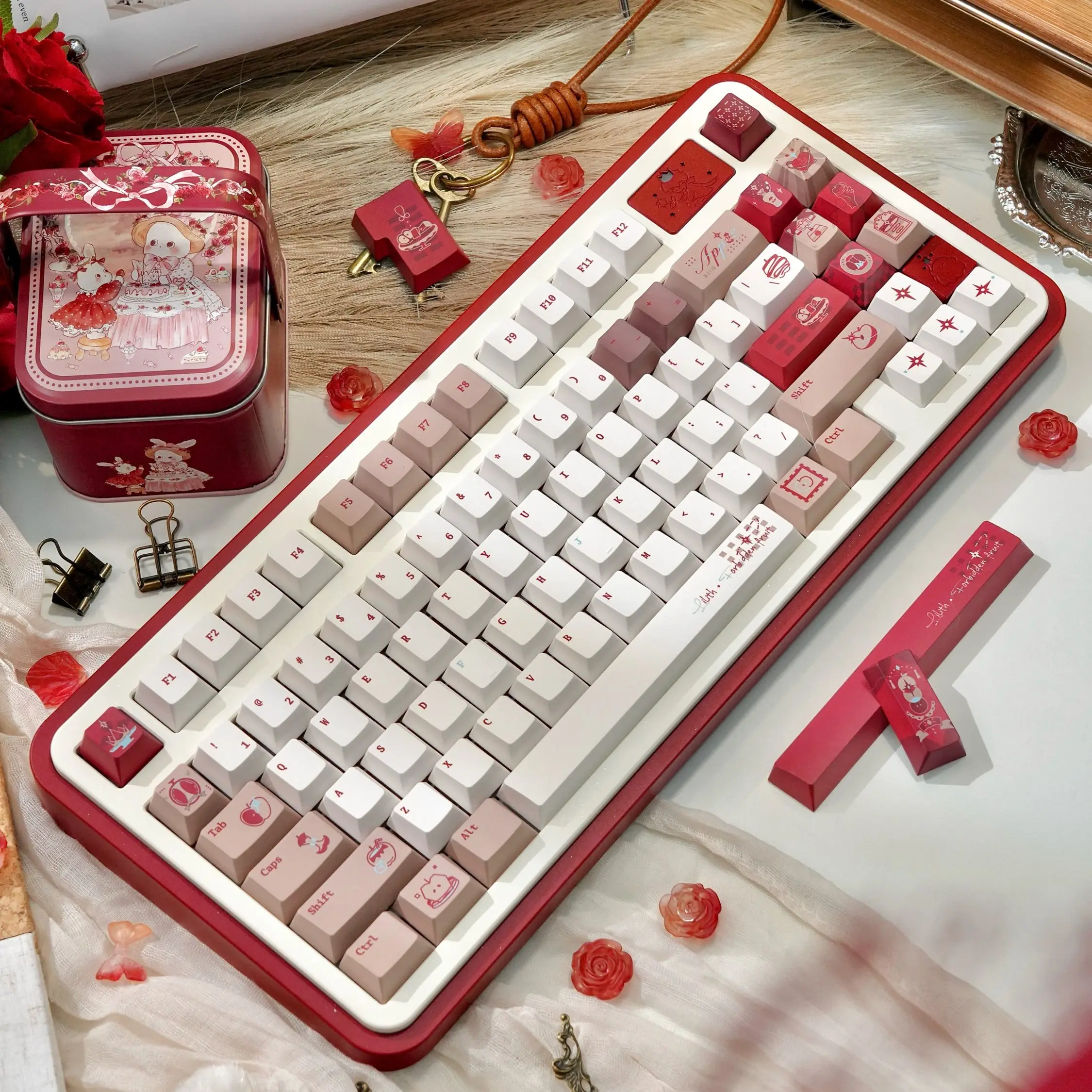 MAIMOOO Keycaps Lilith Forbidden Fruit FOA Cherry PBT Custom AULA  Mechanical Keyboard Keycaps 145 keys