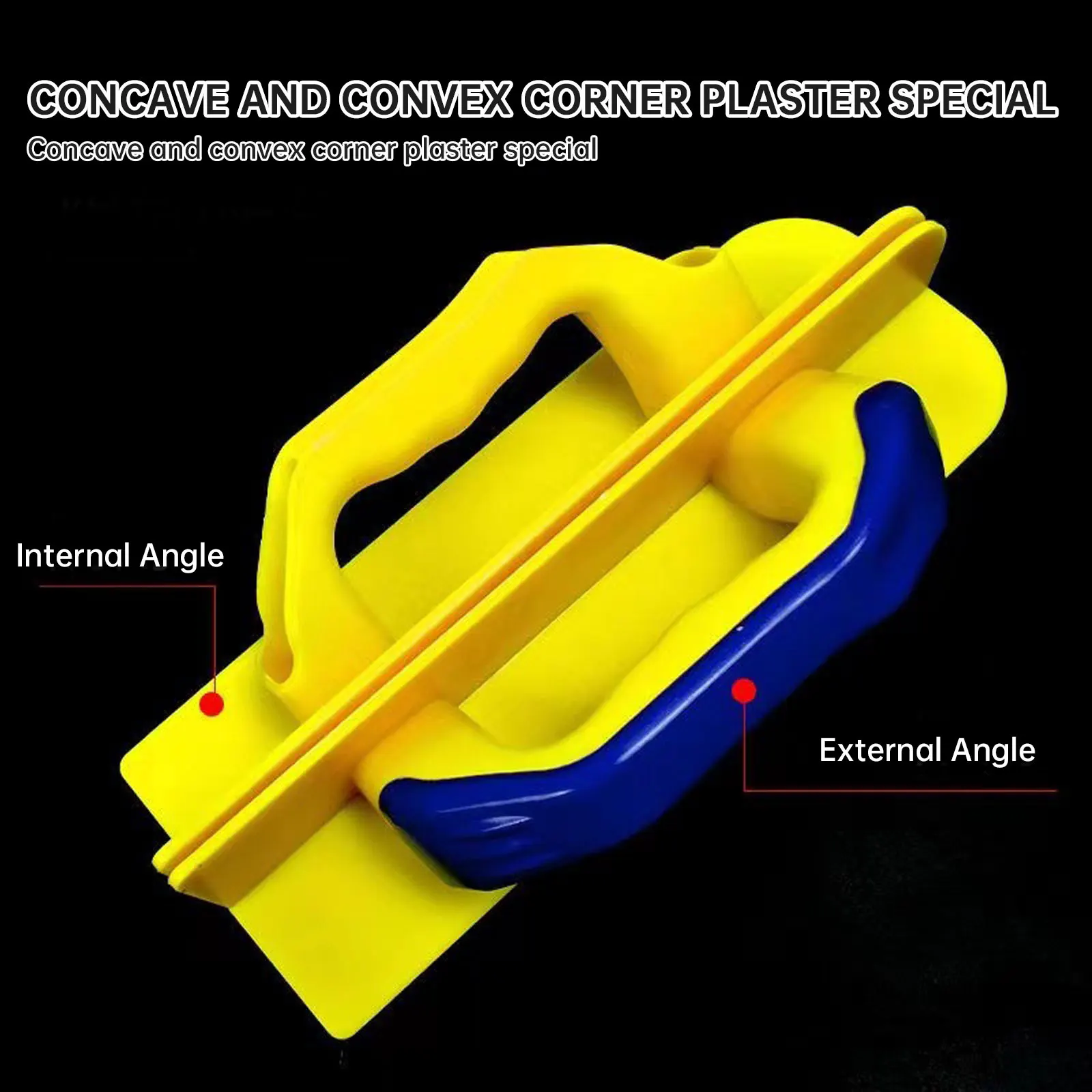 Cazzuola angolare per pareti interne/esterne strumento per modellare gli angoli in plastica per cartongesso cazzuola angolare finitura in cemento strumento per la costruzione domestica