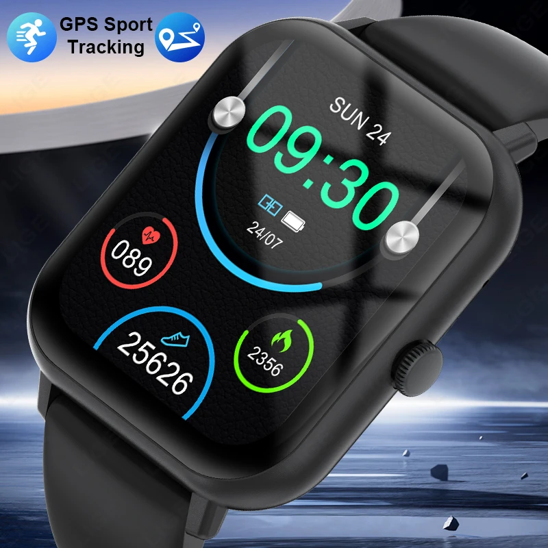 

Смарт-часы LIGE мужские/женские спортивные с сенсорным экраном и шагомером