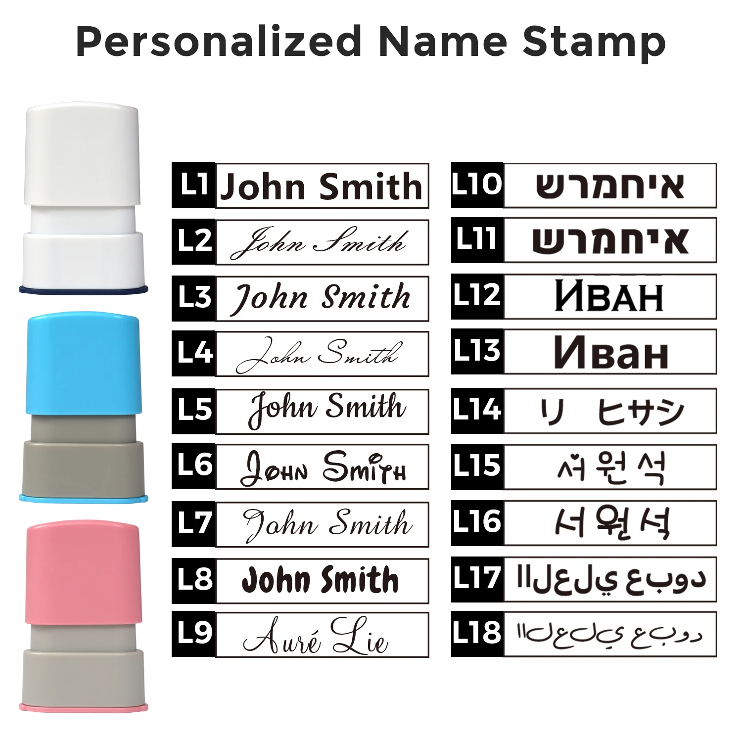 Custom Kid Name Brand Company Name Logo Teacher Leader Signature Child Cloths Contract Selfing-inking Stamp Available Refillable