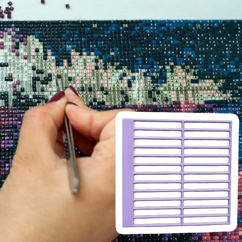 3D Diamond Drawing Ruler Anti-Slip High Precision Gem Painting Rulers Lightweight Gem Painting Grid