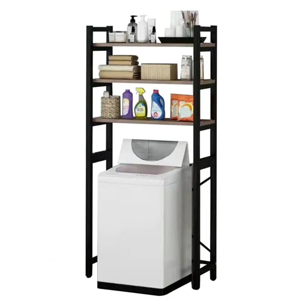 1 Set Toilet Storage Rack Freestanding Multi-layer Space-saving Bathroom Sundries Sundries Organizer Household Supplies