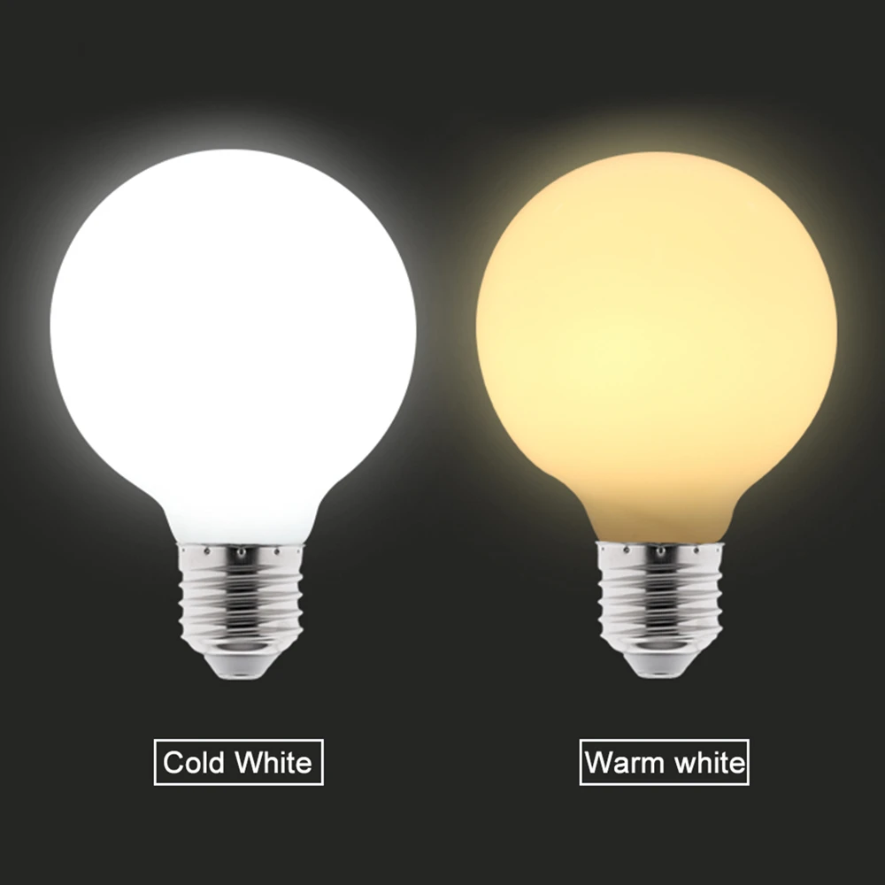 4PCS LED Light Bulb E27 220V 110V G125 G95 G80 5W Milky LED Bulb Energy Saving LED lamp For Living Room Lighting