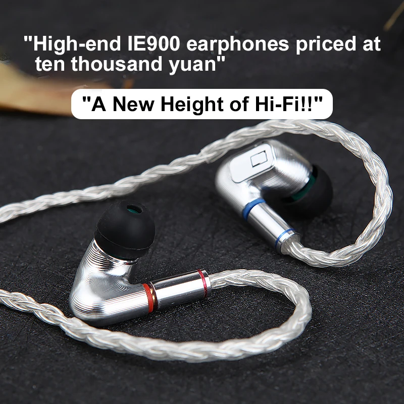 

IE900 original unit high-end customized in ear high fidelity wired earphones with mmcx interface, universal for mobile phones