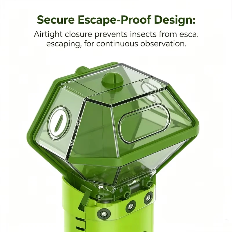 Multifunctional Portable Insect Catcher Safe Release Mechanism Push Type Handheld Insect Trap Comfortable Grip Garden Accessory