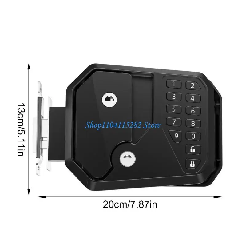 Entrada sem chave trava porta RVS com impressão digital senha do teclado Bluetooth-compatível