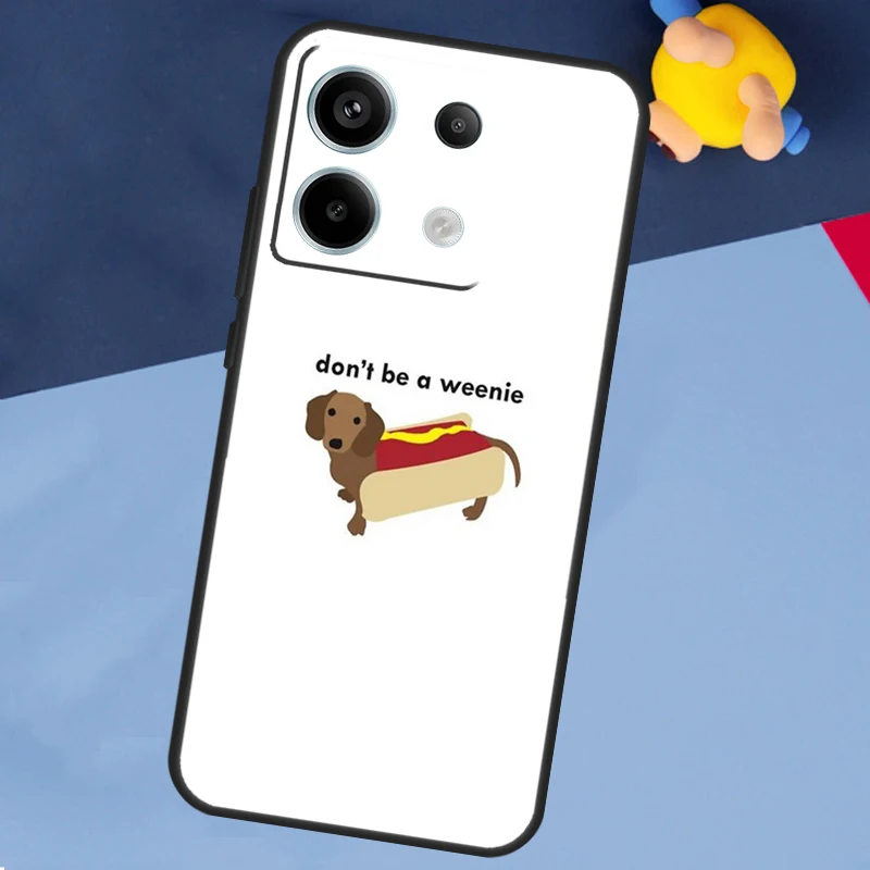 Cute Dachshund Sausage Dog Case For Xiaomi Redmi Note 13 Pro 12 11 8 9 10 Redmi Note 12S 11S 10S 9S 10C 12C 13C Cover