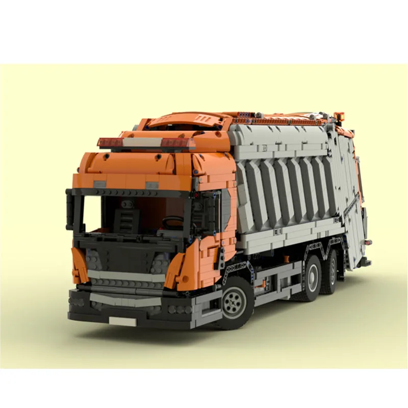 Building Blocks MOC-92116 City Street Cleaning Garbage Heavy Truck 4845 Parts Creative Custom Birthday New Year Toy Gift