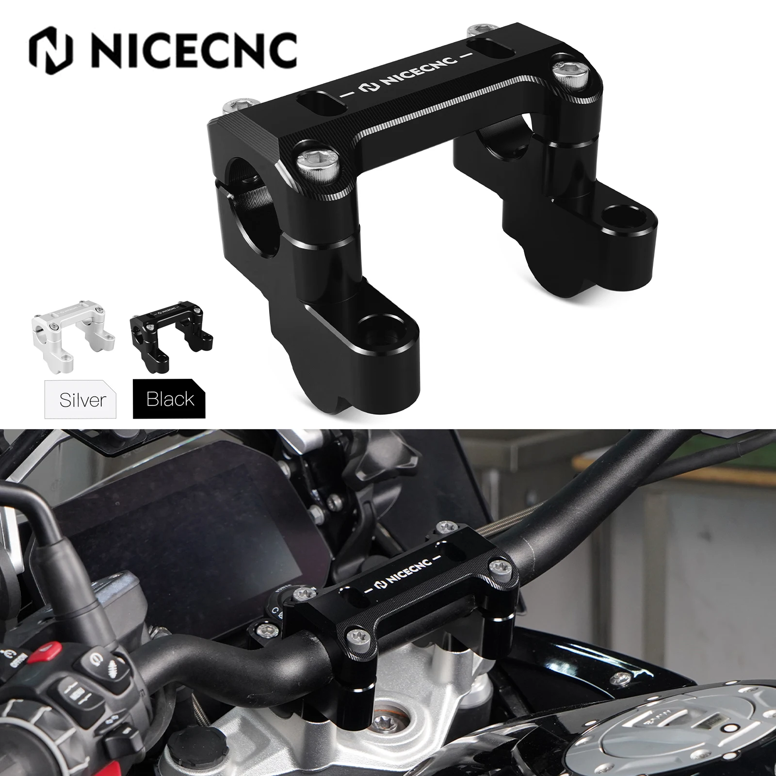 

Handlebar Riser Top Clamps Cover For BMW R1250GS 2019-2023 R1250GS Adventure 2019-2024 R1200GS 2013-2018 R 1200 GSA 2014-2018