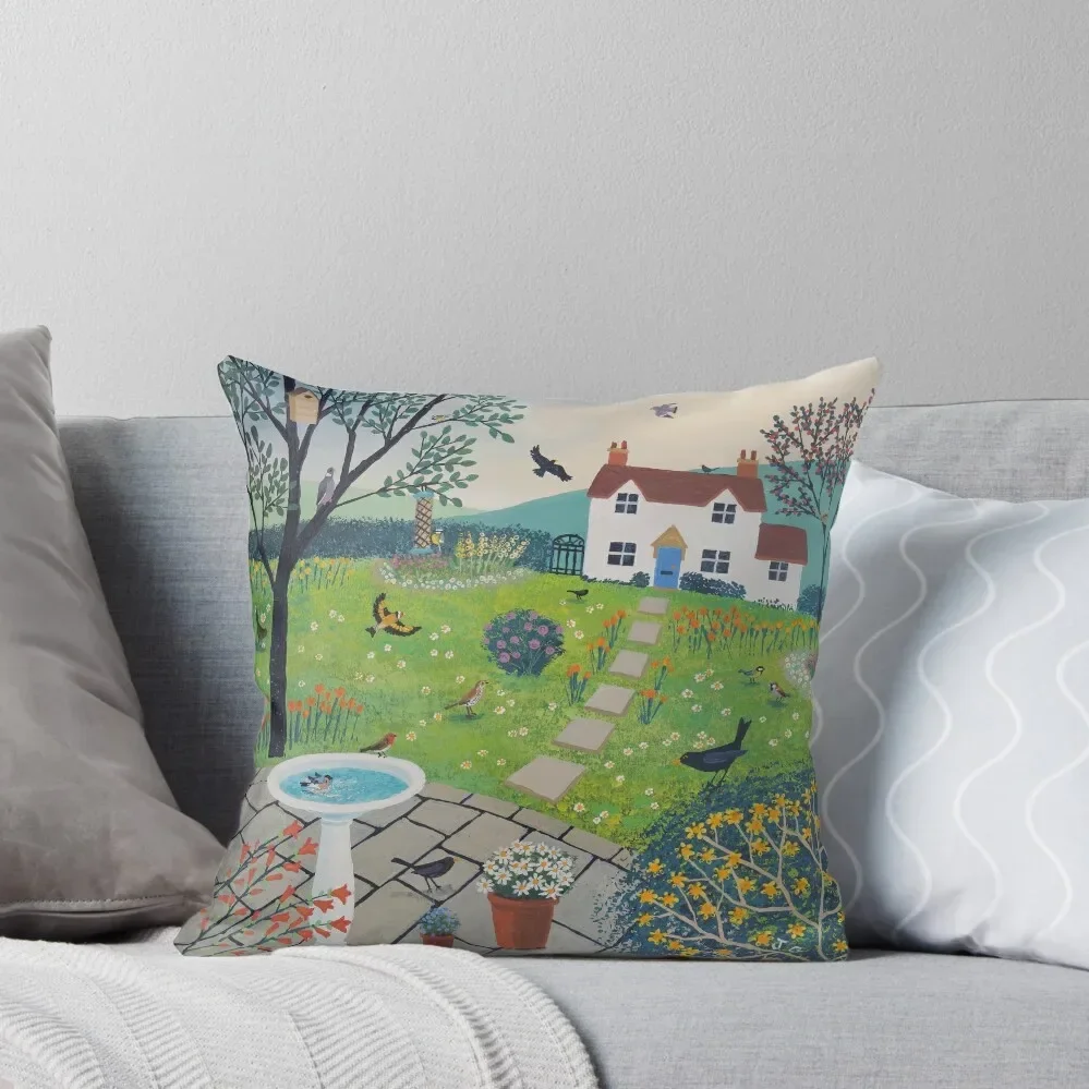 

Bird Garden Throw Pillow Sofa Cushions christmas cushions covers Christmas Pillow Cases Custom Cushion Pillow