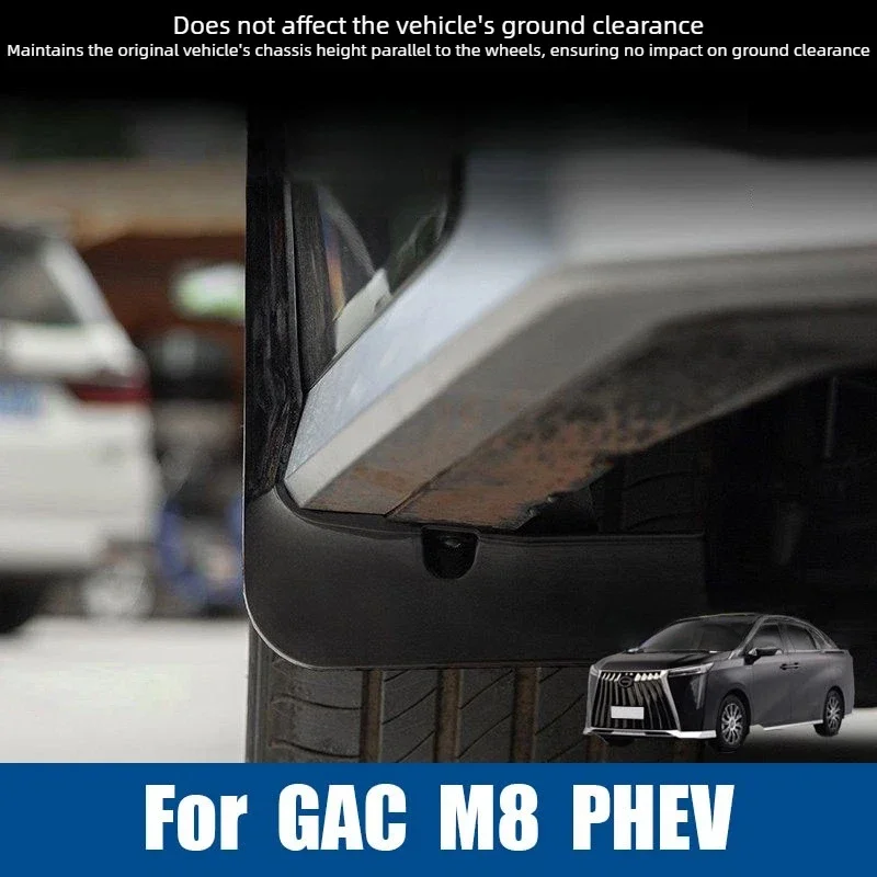 Car Front Rear Wheel Flaps Splash Guards Durable Anti-Scratch Dustproof Fender Protector Accessories For GAC M8 PHEV 2025 2026