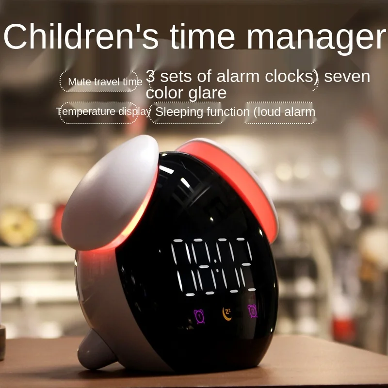 Wireless Charging Intelligent Night Lamp Touch Sensor Led Clock Light Children's Alarm Clock Student LED Bedroom Beside Lamp