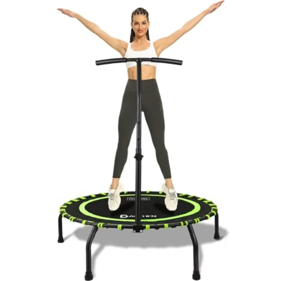

350lbs Rebounder Mini Trampoline for Adult Indoor 40 Inches Small Trampoline in Black with Upgrade Design for Safer Quieter Bou