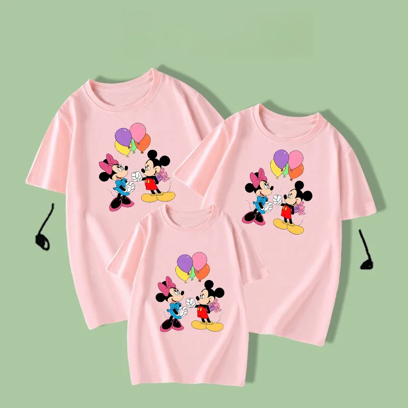 

Parent Child Outfit Summer Outfit New Disney Short Sleeved T-shirt Cartoon Family Of Four Outfit Beach Outfit Couple Outfit