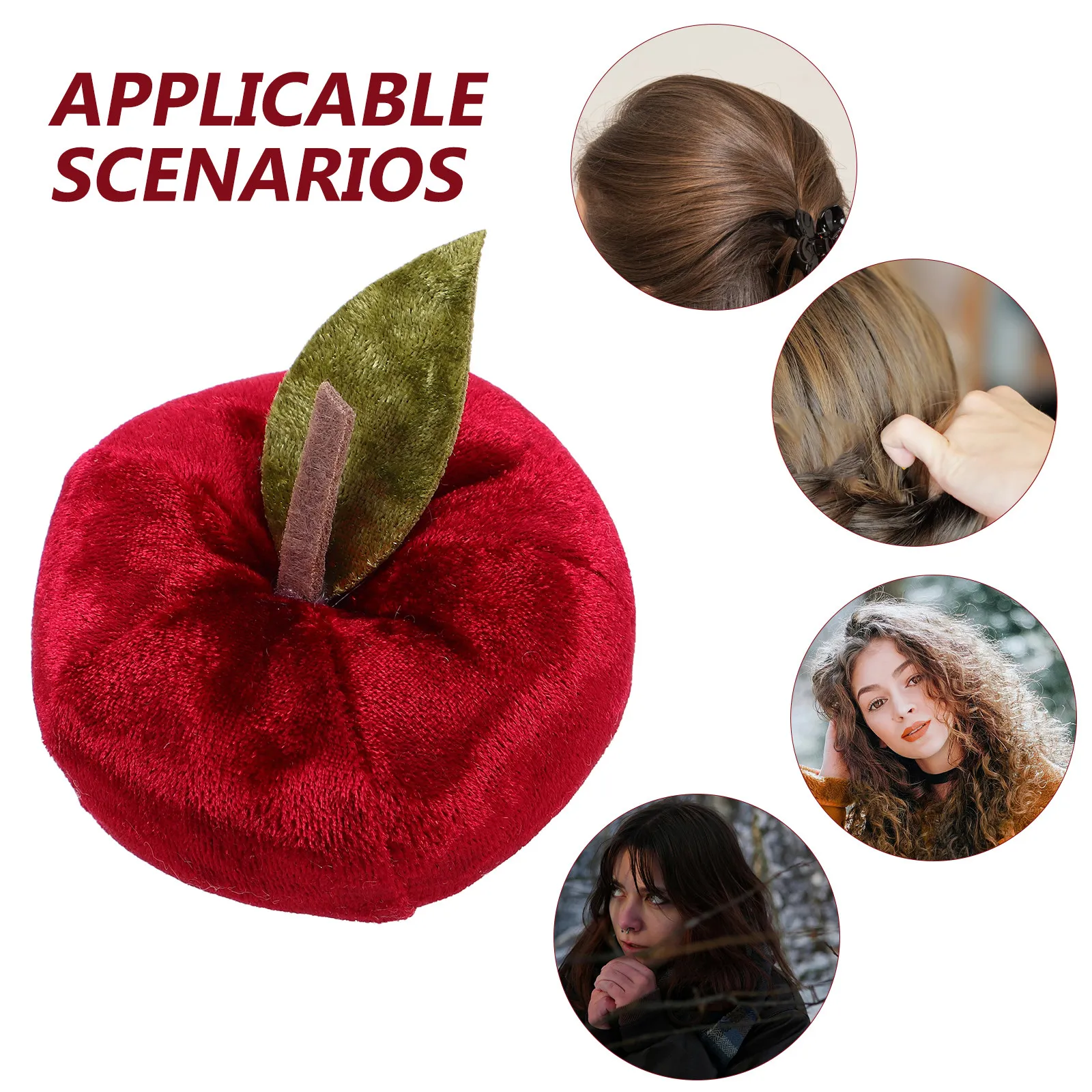 Cute Red Hairpin Soft Comfortable Material Vintage Style for Party Cosplay Photo Props Fruit Themed Hair Accessory