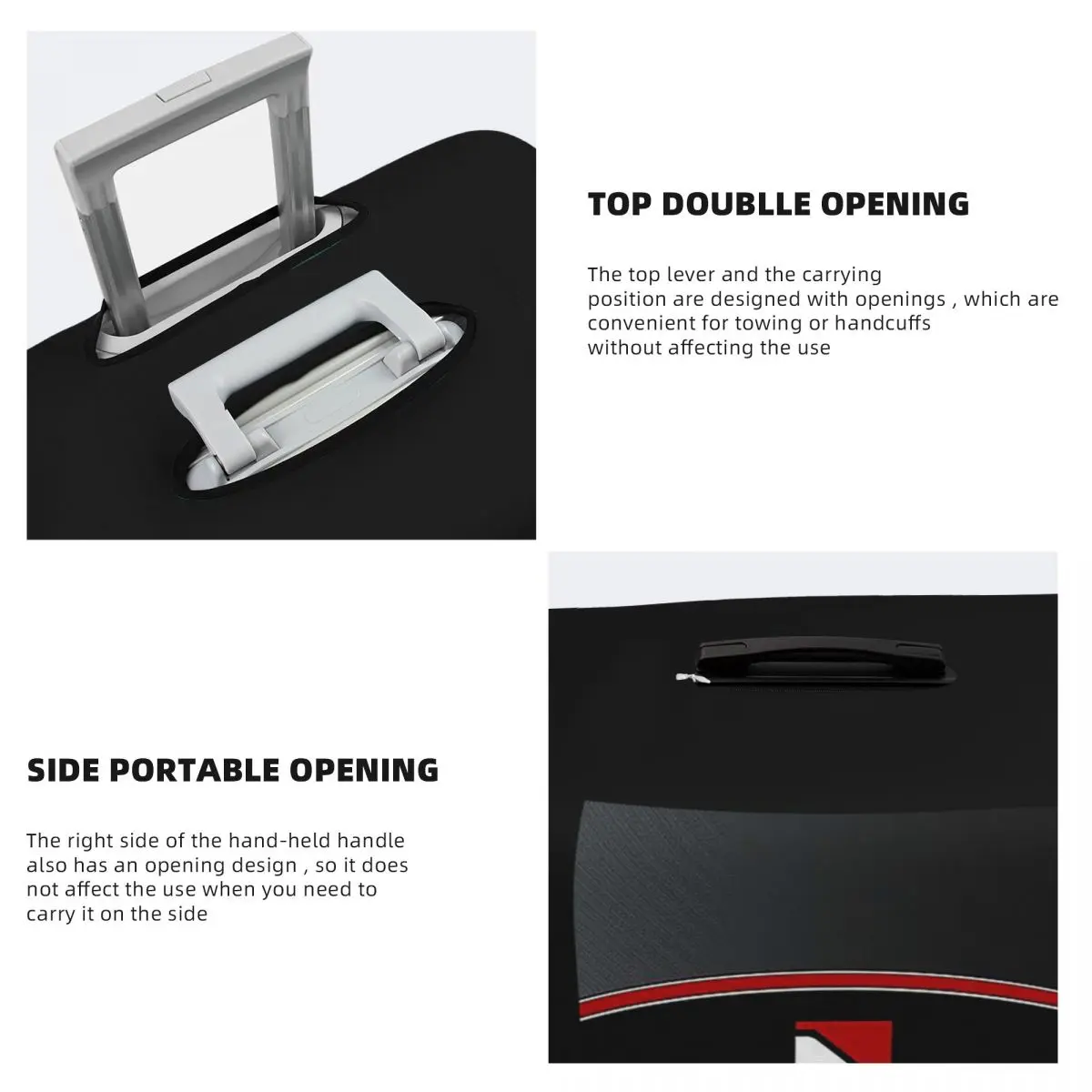 N7 Mass Effect Emblem غطاء حقيبة حماية مرن لرحلة الأمتعة يغطي لمدة 18-32 بوصة