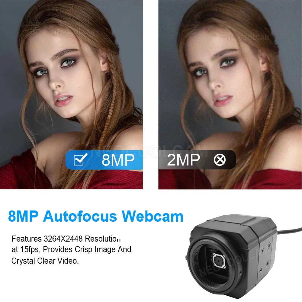 Industrial HD 8MP Autofocus USB Webcam IMX179 Sensor for Document Scanning Teaching live Broadcast OTG UVC PC Video Camera