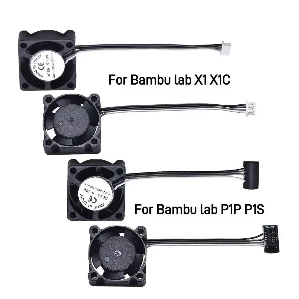 High Quality Cooling Fan For Bambu Lab X1/P1 Series 2510 High Speed Cooler Fans Fit Bamboo bambu labs X1 X1C P1S P1P